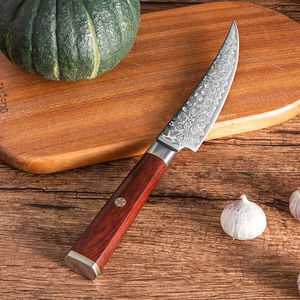 2023 Premium Nouveaux produits de cuisine Couteau damas de haute qualité avec lame martelée de 6 pouces et manche en bois solidifié - Product Image 5