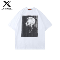 Camiseta Hip Hop para Hombre, de Poliéster/Algodón, Impresión Digital 3D, Color Personalizado, Lavada, Talla Grande, 280 GSM, Transpirable, de Secado Rápido