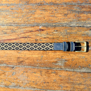 Oceano-Ceinture polo vintage en cuir de buffle d'eau, perforée et décontractée, 35mm de largeur - Product Image 5