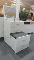 Ensemble de meubles de chambre à coucher polyvalent, moderne et durable, comprenant un meuble-lavabo en bois avec miroir, fabrication malaisienne, couleur personnalisable, pour hôpital et entrepôt