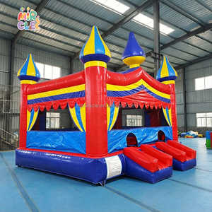 Château Gonflable Commercial avec Parcours Obstacles et Panier Basket, Double Entrée pour Fêtes Enfants - Product Image 2