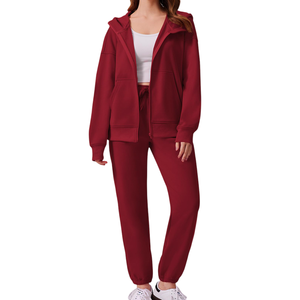 Chándales informales de invierno para mujer, ropa de calle de manga larga con estampado personalizado, chándal único transpirable para mujer - Product Image 1