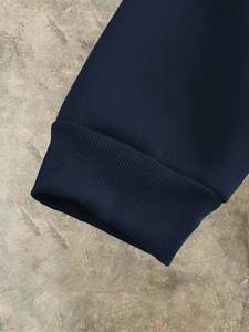 Sudadera con capucha informal con cremallera de algodón 100% de alta calidad para hombre Otoño Invierno estampado de letras apliques y patrón sólido bordado - Product Image 6