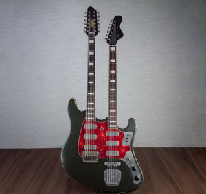 Guitarra Eléctrica Barítono de Doble Mástil I757916N de 6/12 Cuerdas con Acabado Metálico Charcoal Frost # 212) - Product Image 1