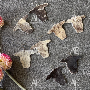 ใหม่สไตล์ตะวันตกที่ทำด้วยมือหนังวัวหนังต่างหูผู้หญิงและสาวผมแท้บนซ่อนน่ารักอินเทรนด์ต่างหู - Product Image 1