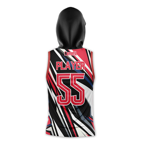 Nouvel arrivage d'uniformes de football drapeau 7 sur 7 haute qualité grande taille sans manches respirant antibactérien impression par transfert de chaleur - Product Image 3