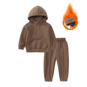 OEM Children Hooded Pullover Tracksuit Toddler <b>Boys</b> Girls Sweatshirt and Pants Outfits Winter 2 Piece Sweatsuit Set 2025 - Product Image 6