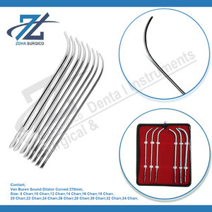 Van Buren 270mm 14 dilatateur sonore incurvé Charr Instruments chirurgicaux de base faits à la main au Pakistan dilatateurs Van Buren en acier inoxydable - Product Image 3