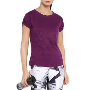 T-shirt pour femmes à manches courtes léger et tendance, couleur personnalisée, vente chaude pour l'été - Product Image 5