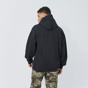 High Quality Custom Screen Printed 300 GSM Pullover Oversized <b>Hoodie</b> for Men Heavyweight Fleece Solid Hooded Winter Sweatshirt - Product Image 4