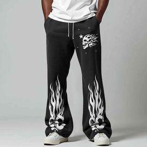 <b>Men</b> Custom Fit <b>Sweat</b> <b>Pant</b> Trousers With DTG DTF Printed Logo Premium Fleece Gym Joggers Factory OEM Service - Product Image 4