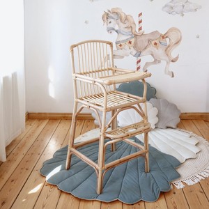 Silla alta de ratán hecha a mano para bebés y niños pequeños, sillas de alimentación personalizadas, venta al por mayor - Product Image 2