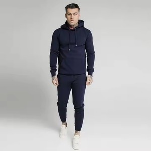 2025 High Quality Heavy Cotton <b>Hoodie</b> and Sweatpants Set Men Puff Printing Men Stack Tracksuits for Men - Product Image 1