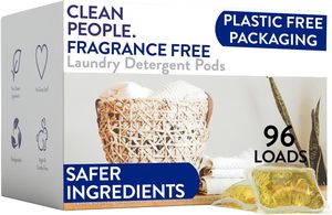 Lessives en dosettes sans parfum The Clean People, anti-taches - Sans parfum, lot de 96 - Product Image 3