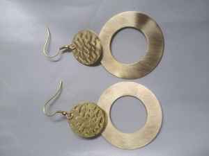 Simple <b>Fashion</b> Minimalist Geometric Brass Rose Gold Plated 14K <b>Hoop</b> <b>Earring</b> for Women's Party Jewelry From Falak World Export - Product Image 6