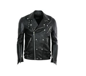 Veste de motard en cuir sur mesure Veste de motard en cuir à la mode Offre Spéciale pour hommes - Product Image 1