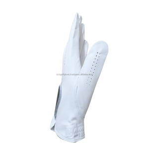 Guantes de golf de piel de oveja zurda personalizados de primera calidad para hombres y mujeres, cuero Cabretta transpirable, logotipo personalizado, deportes al aire libre accesibles - Product Image 3