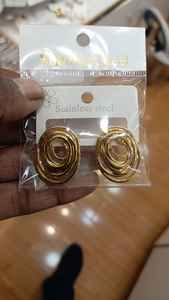 <b>Top</b> Quality Simple Stainless Steel Stud Earrings Jewelry Comfortable Design for College and Daily Wear Available for Sale - Product Image 3