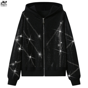 Nuevo Conjunto Deportivo de Invierno con Pedrería, Ropa Casual de Alta Calidad, Mangas Normales, Transpirable, Conjuntos Sólidos al Mejor Precio - Product Image 5