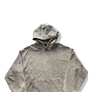 Top tendance prix raisonnable coton polaire hommes lavage à l'acide à capuche 2025 nouveau élégant taille personnalisée lavage à l'acide sweats à capuche hommes Service OEM - Product Image 3