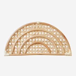 Iluminación para habitación de niños, lámparas de luz de pared para guardería para dormitorio de niños, precio barato, luces de pantalla de ratán natural - Product Image 1