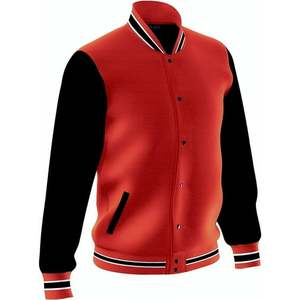 Men's Fashion Varsity <b>Jacket</b> Casual Regular Fit Letterman <b>Baseball</b> <b>Bomber</b> <b>Jackets</b> Fleece - Product Image 2