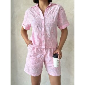 Ensemble de chemisiers en voile brodés pour femmes - Product Image 4