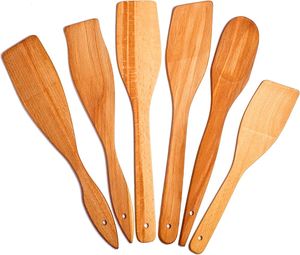 Cuchara de madera natural hecha a mano para uso diario, suave y duradera para servir en la cocina y fiestas en la cocina, segura para su uso - Product Image 6