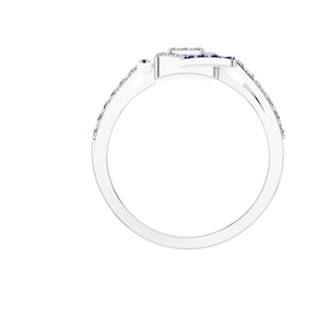 Elegante anillo 950 platino con diamantes naturales I1 claridad joyería fina para mujeres OEM ODM fabricante personalizado - Product Image 2