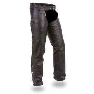 Motorcycle Leather <b>Chaps</b> for Men Biker Premium Quality Fully Lined Protective Motorbike Leather <b>Chaps</b> - Product Image 3