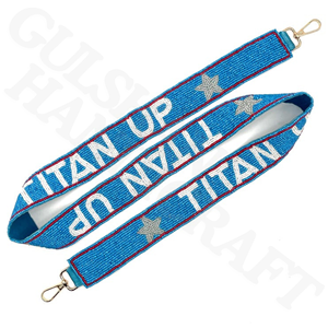 GO REBS Red, <b>Blue</b>, and White Beaded <b>Purse</b> Strap Stylish Game Day Accessory for Team Spirit and Tailgating Fans and Every Day Use - Product Image 5