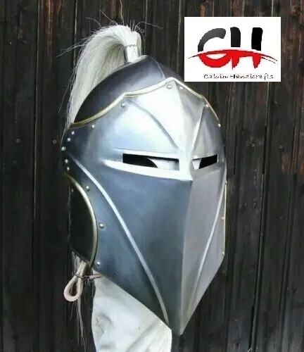 Helm fantasi baja UKURAN 18 abad pertengahan helm barinta.