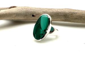 925 argent Sterling plaqué rhodium Malachite pierres précieuses Style Boho bague de mariage à la main pour les femmes cadeau maman - Product Image 4