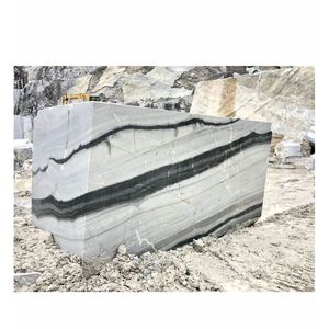 Bloque de mármol Natural blanco Panda Diseño moderno Tamaño 250*300*100 cm Superficie pulida para piso al aire libre Hotel para uso en interiores al aire libre - Product Image 3