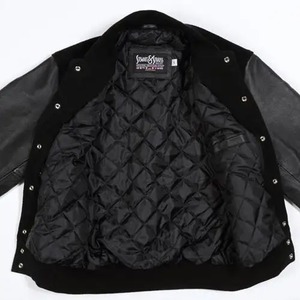 Chaqueta universitaria con soporte para hombre de alta calidad, OEM y ODM, con estampado de logotipo personalizado, ligera, manga larga, estilo informal de invierno - Product Image 5