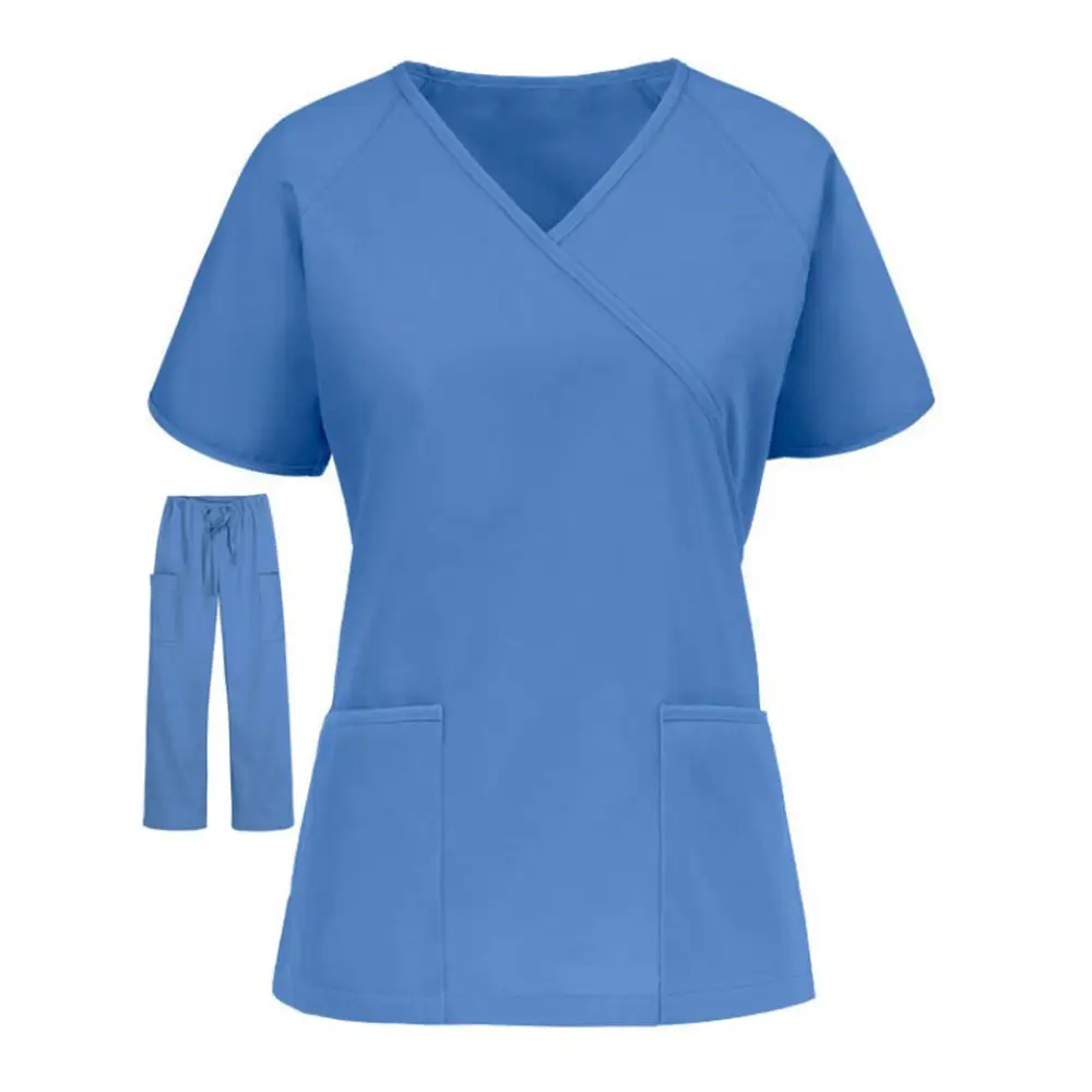 Scrubs Uniforms Sets Men Doctor Nurse Surgery Clothes Hospital Clinic Male Staff Wear 100% Cotton Medical Wear