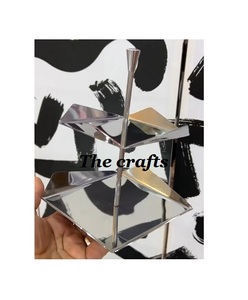 Marble <b>Cake</b> Stand With Black Iron Base High Quality Dessert Sweets Server <b>Cake</b> Stand For <b>Wedding</b> And Party Use - Product Image 2