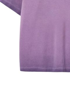 Camiseta Unisex Extra Grande de Algodón Lavado Color Lavanda, Estilo Vintage, Hombros Caídos, Ropa de Calle Informal de Verano, Camiseta Unisex - Product Image 5