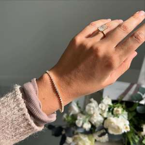 Pulsera de tenis de lujo con diamantes cultivados en laboratorio, corte redondo de 3 mm, joyería fina ecológica para mujer, venta al por mayor OEM - Product Image 6