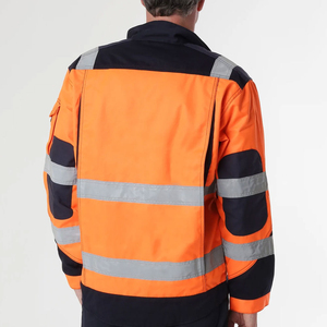 Chaquetas de Trabajo de Seguridad de Alta Visibilidad ANSI Clase 2 para Hombre, Personalizables con Logotipo y Diseño Reflectante Impermeable - Product Image 3