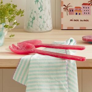 Juego de cuchara para servir helado de ensalada desechable de resina sostenible hecho a mano duradero Apto para lavavajillas todos los colores para uso doméstico en Hotel - Product Image 1