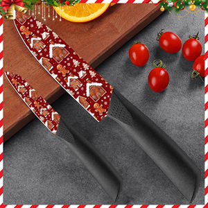 Couteau de chef japonais de luxe de nouvelle conception, 8 ensembles de couteaux Santoku en céramique avec manche en plastique pour les chefs professionnels - Product Image 6