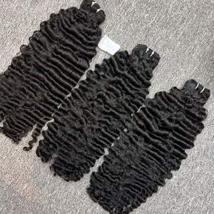 <b>2023</b> Hot Selling Wholesale Burmese Curly, Vietnamese Hair Raw Human Hair - Product Image 3