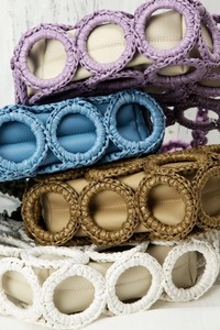 โรงงานขายส่งถุงผ้าฝ้ายเส้นด้ายธรรมชาติกระเป๋าถักโครเชต์ทําด้วยมือจากเวียดนาม - Product Image 5