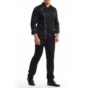 Uniforme de chef pour hommes en coton/polyester de couleur personnalisée en gros Service OEM Utilisation de haute qualité pour les restaurants et les bars - Product Image 6