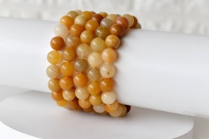 Wholesale High Quality Yellow Aventurine Natural Healing Crystal 8mm <b>Beaded</b> <b>Bracelet</b> for Meditation Tibetan Buddhism Jewelry - Product Image 3