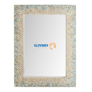 Vietrustic Vietnam Source Miroir Décoration de la maison Capiz Shell Miroir Chambre Décor - Product Image 1