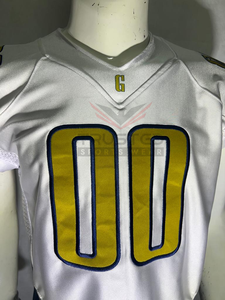 Jersey de Fútbol Americano de Malla, Transpirable, de Secado Rápido, Manga Corta, Tallas Grandes, OEM, Bordado Personalizable, MOQ Bajo - Product Image 2