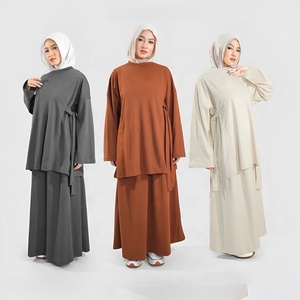 Sweat-shirt de sport islamique pour femme, vêtement de sport musulman, tenue de gym, vêtements de sport modestes, couleur unie - Product Image 1