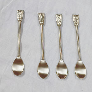 Lot de 4 cuillères à café élégantes en forme de cœur pour hôtel, maison, fête de mariage, design unique, couverts, cuillère à café pour la maison - Product Image 6